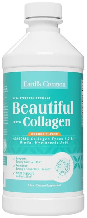 Earth's Creation Beautiful Liquid Collagen - 473mL
