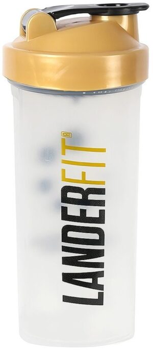 Botella Shaker Landerfit 600mL - Transparente
