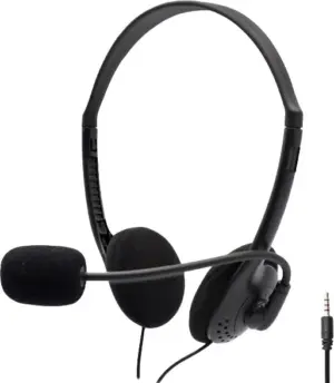 Headset con Micrófono Mtek HS516-U - Negro