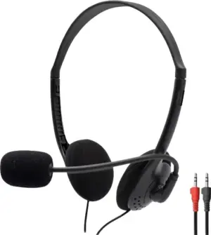 Headset con Micrófono Mtek HS516-PC - Negro