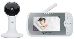 Monitor de Bebé Motorola VM64 Connect Pantalla 4.3" Wi-Fi - Blanco