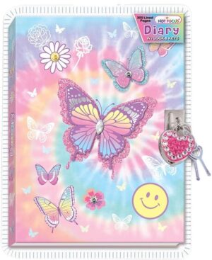 Agenda con Candado Hot Focus Mariposa - 251TB