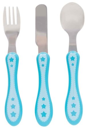 Kit Cubierto Estrellita Buba 10676 - 3 Piezas (Azul)