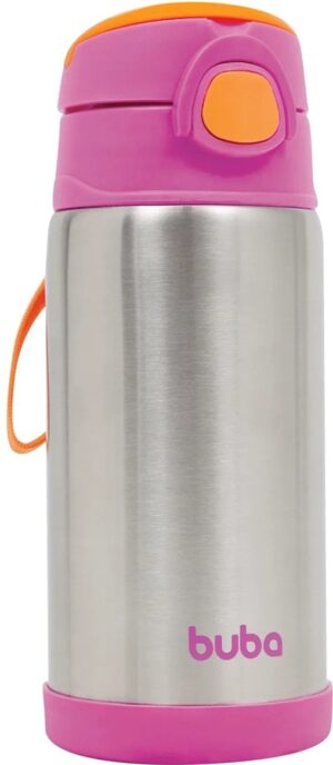 Botella térmica doble pared con pajita Buba 11384
