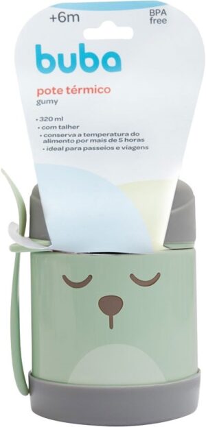 Pote Térmico con Cuchara Gumy Buba - 12470 (Verde)