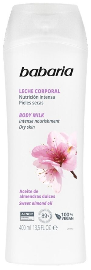 Babaria Leche Corporal Aceite de Almendras Dulces - 400mL