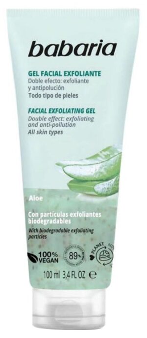 Gel Exfoliante Facial Babaria Aloe Vera - 100mL