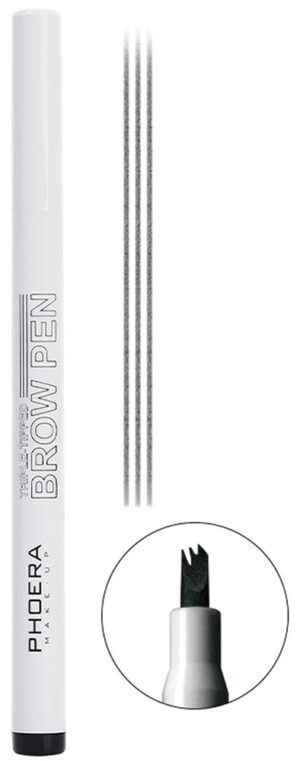 Delineador de cejas Phoera Brow Pen Black - 1.2mL