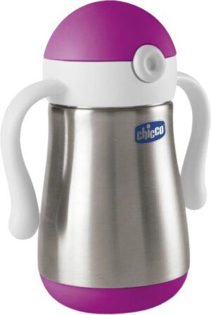 Vaso Inoxidable Chicco 6931-100 Power Cup 18m+ Morado