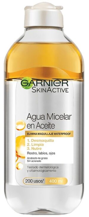 Agua Micelar Garnier Skin Active en Aceite - 400mL