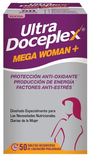 Multivitamínico Ultra Doceplex Mega Woman (50 Tabletas)