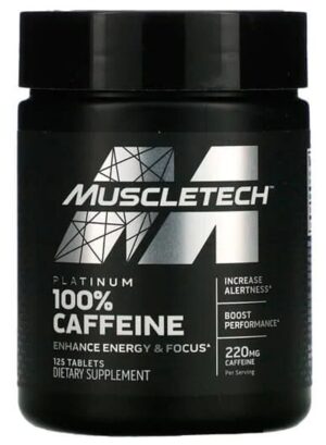 Mucletech Caffeine Planitum 100% (125 Tabletas)