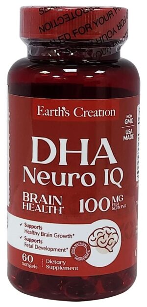 Earth's Creation DHA Neuro IQ (60 Cápsulas)