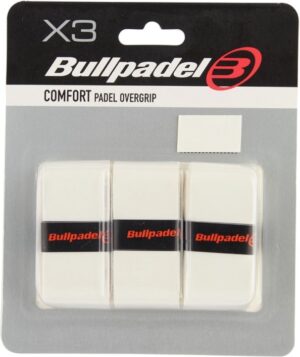 Overgrip Bullpadel Comfort para Raqueta - Blanco (3 Unidades)