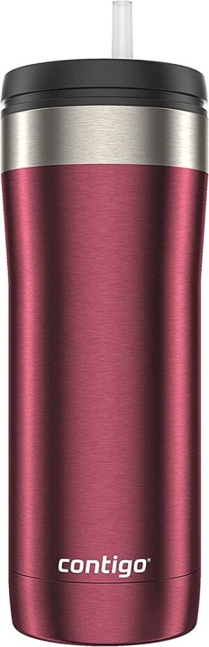 Botella Térmica Contigo Uptown Dual-Sip Insulated Tumbler 710ml - Chocolate Truffle