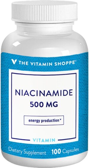 The Vitamin Shoppe Niacinamide 500mg (100 cápsulas)