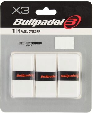 Overgrip Bullpadel Thin Sensogrip Pro para Raqueta - Blanco (3 Unidades)