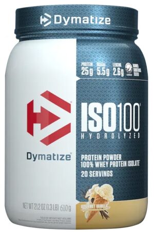 Dymatize ISO100 Hydrolyzed Gourmet Vanilla - 610g