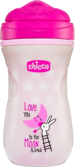 Vaso Chicco Shiny Cup 266mL 2en1 - 6971-100 Rosa
