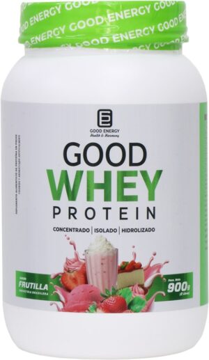 Good Energy Good Whey Protein Morango 900g