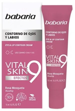 Contorno para ojos y labios Babaria Vital Skin Rosa Mosqueta - 15mL