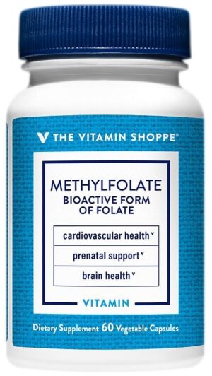 The Vitamin Shoppe Metilfolato Bioactive Form Of Folate (60 Cápsulas Vegetales)