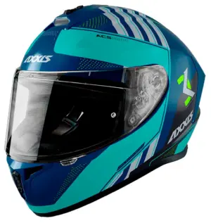 Casco para Moto Axxis Draken Mythic C7 - Tamaño M (57-58) - Azul