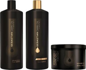 Kit Shampoo + Acondicionador + Máscara Sebastian Dark Oil Lightweight