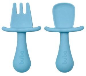 Kit Cubiertos en silicona Buba 15816 - Azul (2 unidades)