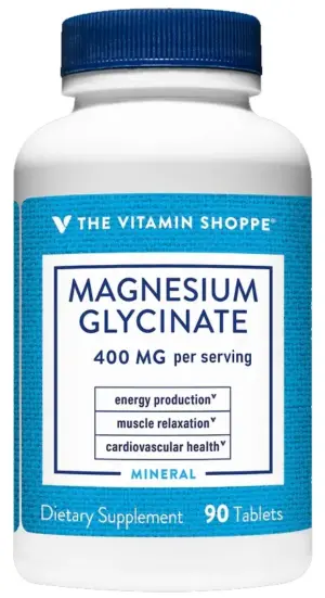 The Vitamin Shoppe Magnesium Glycinate 400MG (90 Tabletas)