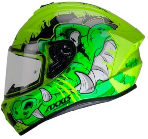 Casco para Moto Axxis Draken Trooper E3 - Tamaño L (59-60) - Verde