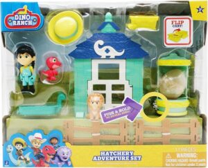 Dino Rancho Hatchery Adventure Set Jazwares - 11 Piezas