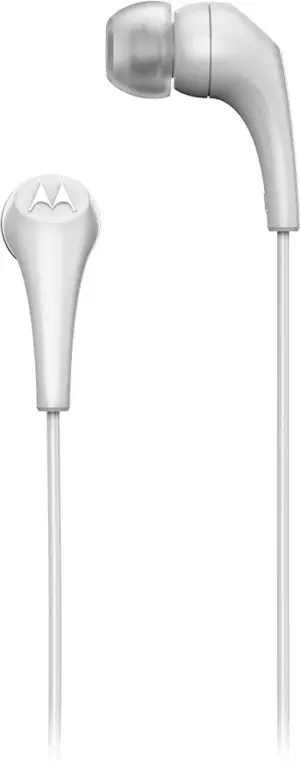 Auricular Motorola Earbuds 2-S Jack 3.5mm con Micrófono - Blanco