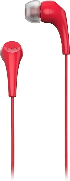 Auricular Motorola Earbuds 2-S Jack 3.5mm con Micrófono - Rojo