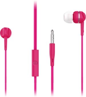 Auricular Motorola Earbuds 105 Jack 3.5mm con Micrófono - Rosa