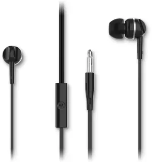 Auricular Motorola Earbuds 105 Jack 3.5mm con Micrófono - Negro