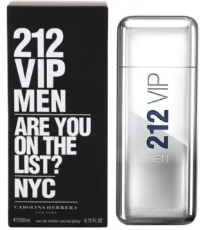 Perfume Carolina Herrera 212 VIP Men EDT 200mL - Masculino