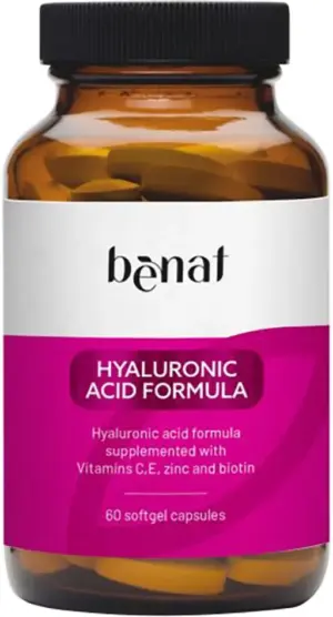 Ácido hialuronato Benat Hyaluronic Acid Formula (60 Softgels)