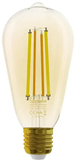 Lámpara LED Smart SONOFF B02-F-ST64 Wi-Fi 7W - Amarillo Ámbar 220v/50Hz
