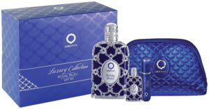 Kit Perfume Orientica Royal Bleu EDP 80mL + 7.5mL + Atomizador recargable