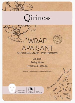 Máscarilla facial Qiriness Wrap Apaisant - 20g (1 Unidade)