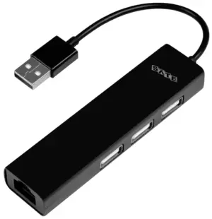 Adaptador USB 2.0 Satellite A-HUB40 4 en 1 - Negro