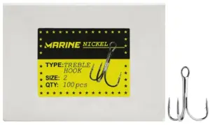Garateia Marine Sports Treble Hook 2 con 100 Pcs