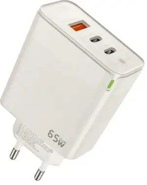 Cargador de Pared HYE HYEC79 65W USB-A + USB-C