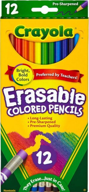 Lápiz de Color Crayola Erasable Colored Pencils 68-4412 (12 Unidades)