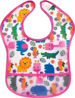 Babero con Bolsa Bubazoo Safari Buba - 10657 Rosa