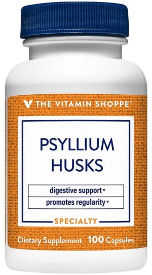 The Vitamin Shoppe Psyllium Husks (100 Cápsulas)