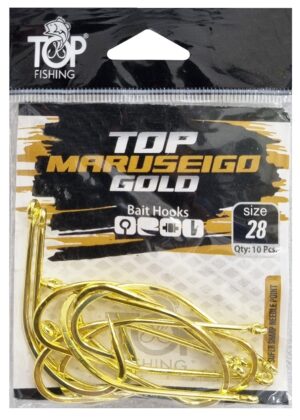 Anzuelo Top Fishing Maruseigo Gold 28 con 10 pcs