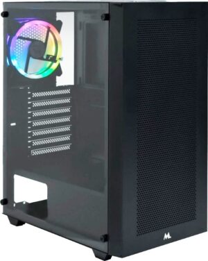 Gabinete ATX Mtek MK2605 con 1 Cooler RGB
