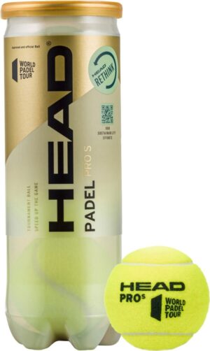 Pelota de Padel Head Pro S ReThink (3 Unidades)